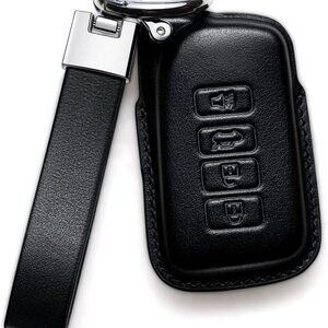 for Lexus Key fob Cover Leather Lanyard Keychain Protector Holder Car Key case A